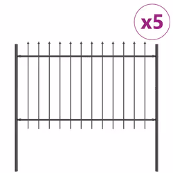 vidaXL Recinzione per Giardino Grigio 8.5 x 1 m - Vista aggiuntiva 2