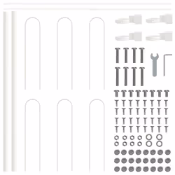 vidaXL Recinzione per Giardino Bianco 8.5 x 0.6 m - Vista aggiuntiva 2