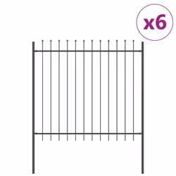 vidaXL Recinzione per Giardino Grigio 10.2 x 1.5 m - Vista aggiuntiva 2