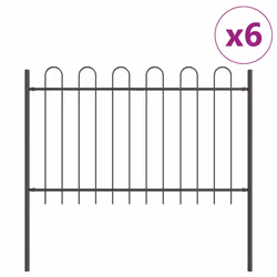 vidaXL Recinzione per Giardino Grigio 10.2 x 1 m - Vista aggiuntiva 2