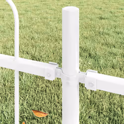 vidaXL Recinzione per Giardino Bianco 10.2 x 0.6 m - Vista aggiuntiva 3