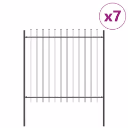 vidaXL Recinzione per Giardino Grigio 11.9 x 1.5 m - Vista aggiuntiva 2