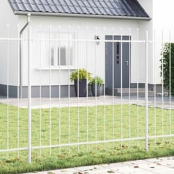 vidaXL Recinzione per Giardino Bianco 13.6 x 1.5 m