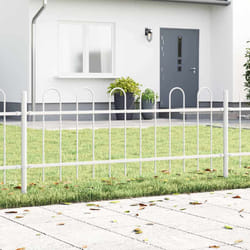 vidaXL Recinzione per Giardino Bianco 13.6 x 0.6 m