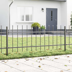 vidaXL Recinzione per Giardino Grigio 15.3 x 0.6 m