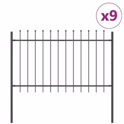 vidaXL Recinzione per Giardino Grigio 15.3 x 1 m - Vista aggiuntiva 2