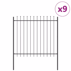 vidaXL Recinzione per Giardino Grigio 15.3 x 1.5 m - Vista aggiuntiva 2