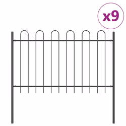 vidaXL Recinzione per Giardino Grigio 15.3 x 1 m - Vista aggiuntiva 2