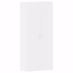 vidaXL Mobile per scarpe Bianco 80 x 35.5 x 180 cm Legno multistrato - Vista aggiuntiva 2