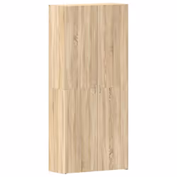 vidaXL Mobile per scarpe Marrone 80 x 35.5 x 180 cm Legno multistrato - Vista aggiuntiva 2
