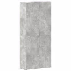 vidaXL Mobile per scarpe Grigio 80 x 35.5 x 180 cm Legno multistrato - Vista aggiuntiva 2