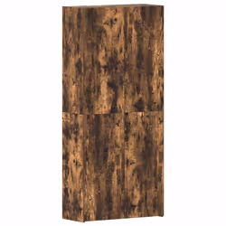 vidaXL Mobile per scarpe con porta Multicolore 80 x 35.5 x 180 cm - Vista aggiuntiva 2