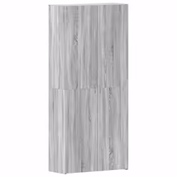 vidaXL Mobile per scarpe Grigio 80 x 35.5 x 180 cm Legno multistrato - Vista aggiuntiva 2