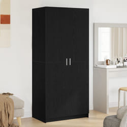 vidaXL Armadio Nero Rovere 80x51x180 cm Legno ingegnerizzato