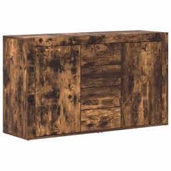 vidaXL Credenza Rovere fumo 120 x 36 x 69 cm Legno multistrato - Vista aggiuntiva 2