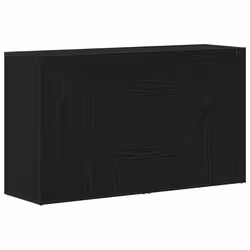 vidaXL Credenza Rovere nero 120 x 36 x 69 cm Legno multistrato - Vista aggiuntiva 2