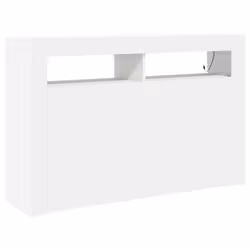 vidaXL Credenza Bianco 116 x 30 x 75 cm Legno multistrato - Vista aggiuntiva 2