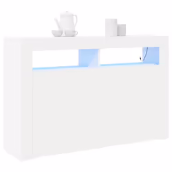 vidaXL Credenza Bianco 116 x 30 x 75 cm Legno multistrato - Vista aggiuntiva 3