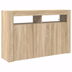 vidaXL Credenza rovere sonoma 116 x 30 x 75 cm Legno multistrato - Vista aggiuntiva 2