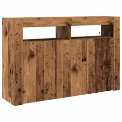 vidaXL Credenza Legno vecchio 116 x 30 x 75 cm Legno multistrato - Vista aggiuntiva 2