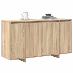 vidaXL Credenza rovere sonoma 135 x 41 x 69 cm Legno multistrato - Vista aggiuntiva 3