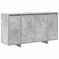 vidaXL Credenza Grigio cemento 135 x 41 x 69 cm Legno multistrato - Vista aggiuntiva 2