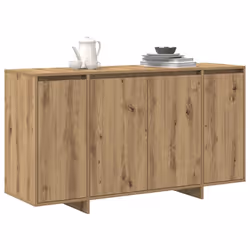vidaXL Credenza rovere artigianale 135 x 41 x 69 cm Legno multistrato - Vista aggiuntiva 3