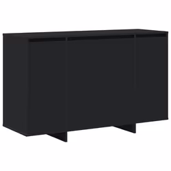 vidaXL Credenza Nero 120 x 41 x 75 cm Legno multistrato - Vista aggiuntiva 2