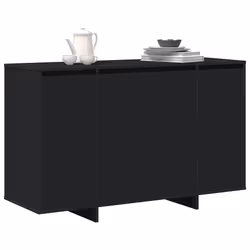 vidaXL Credenza Nero 120 x 41 x 75 cm Legno multistrato - Vista aggiuntiva 3