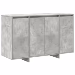 vidaXL Credenza Grigio cemento 120 x 41 x 75 cm Legno multistrato - Vista aggiuntiva 2