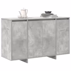 vidaXL Credenza Grigio cemento 120 x 41 x 75 cm Legno multistrato - Vista aggiuntiva 3