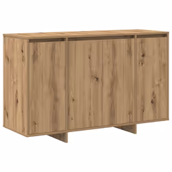 vidaXL Credenza rovere artigianale 120 x 41 x 75 cm Legno multistrato - Vista aggiuntiva 2