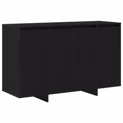 vidaXL Credenza Rovere nero 120 x 41 x 75 cm Legno multistrato - Vista aggiuntiva 2