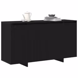vidaXL Credenza Rovere nero 120 x 41 x 75 cm Legno multistrato - Vista aggiuntiva 3