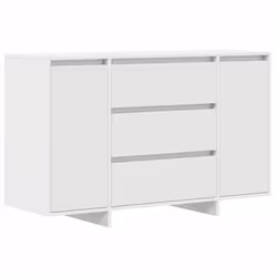 vidaXL Credenza con cassetto Bianco 120 x 41 x 75 cm Legno multistrato - Vista aggiuntiva 2