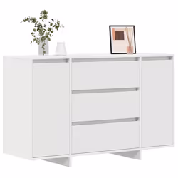 vidaXL Credenza con cassetto Bianco 120 x 41 x 75 cm Legno multistrato - Vista aggiuntiva 3