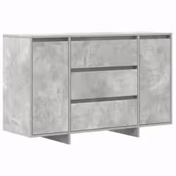 vidaXL Credenza Grigio cemento 120 x 41 x 75 cm Legno multistrato - Vista aggiuntiva 2