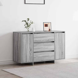 vidaXL Credenza Grigio sonoma 120 x 41 x 75 cm Legno multistrato