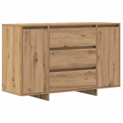 vidaXL Credenza rovere artigianale 120 x 41 x 75 cm Legno multistrato - Vista aggiuntiva 2