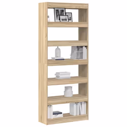 vidaXL Libreria rovere sonoma 80 x 30 x 198 cm Legno multistrato - Vista aggiuntiva 3