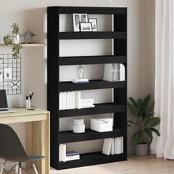 vidaXL Armadio per Libri Nero Legno multistrato