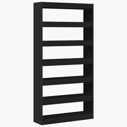 vidaXL Armadio per Libri Nero Legno multistrato - Vista aggiuntiva 2