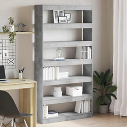 vidaXL Armadio per Libri Grigio Legno multistrato