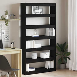 vidaXL Armadio per Libri Nero Legno multistrato