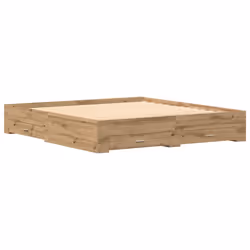 vidaXL Telaio del letto con cassetti rovere artigianale 180 x 200 cm - Vista aggiuntiva 2