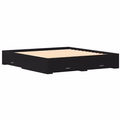 vidaXL Telaio del letto con cassetti Rovere nero 180 x 200 cm - Vista aggiuntiva 2