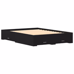 vidaXL Telaio del letto con cassetti Rovere nero 160 x 200 cm - Vista aggiuntiva 2
