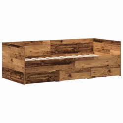 vidaXL Struttura di daybed con cassetti Legno vecchio 90 x 190 cm - Vista aggiuntiva 2