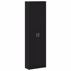 vidaXL Guardaroba Rovere nero 55 x 25 x 189 cm Legno multistrato - Vista aggiuntiva 2