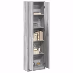 vidaXL Guardaroba Grigio sonoma 55 x 25 x 189 cm Legno multistrato - Vista aggiuntiva 3